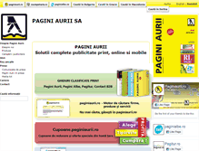 Tablet Screenshot of info.paginiaurii.ro